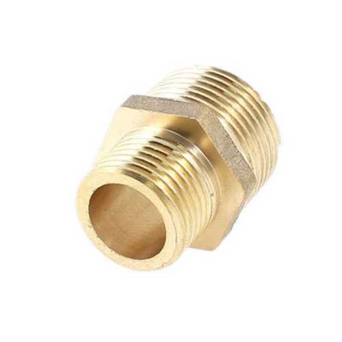 Mild Steel Threaded Hydraulic Hex Nipple For Hydraulic Pipe, Male Connection