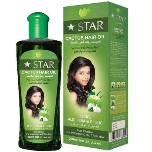 Star Anti-Dandruff Cactus Hair Oil With Aloe Vera And Garlic Extract, 200Ml Volume: 200 Milliliter (Ml)