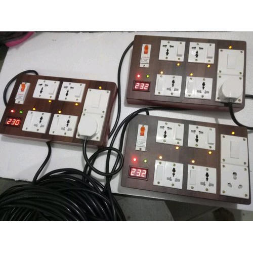 Pvc White Electric Extension Switch Boards With Indicator Lamp For Domestic Use