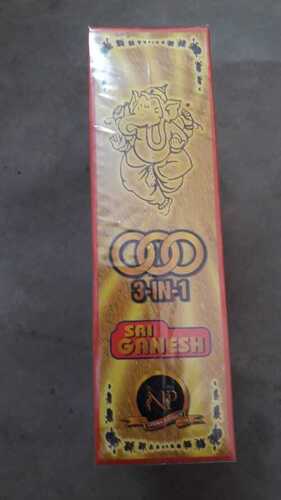 100% Natural Bamboo Sai Ganesh 3 In 1 Floral Fragrance Incense Sticks With 30 Minutes Burning Time