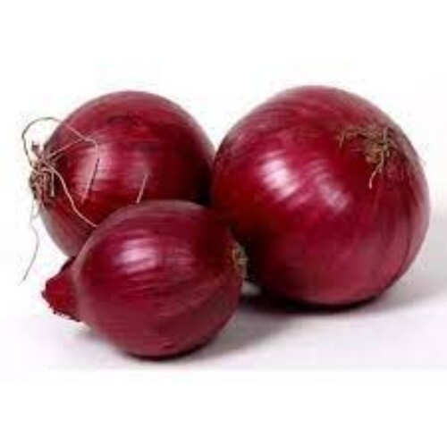 Organic Fresh Red Onions - 1 Kg 88% Moisture 6-Month Shelf Life Round Shape Nutrient-Rich Flavor