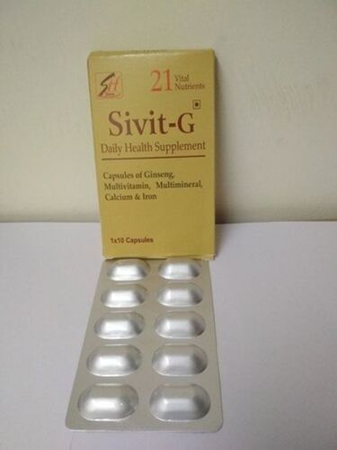 Capsule Of Ginseng Multivitamin Multiminerals Calcium And Iron Sivit-G Daily Health Supplement 