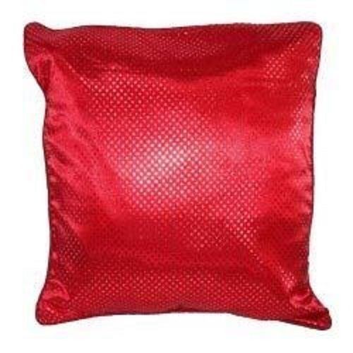 Square Highly Durable And Lightweight Comfortable Beautiful Red Plain Silk Cushion Cover