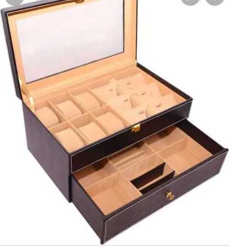 Jewellery Box For Storing Jewellery In Dark Brown Color, Unique Design
