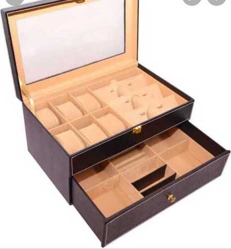 Jewellery Box For Storing Jewellery In Dark Brown Color, Unique Design Design: Modern