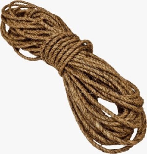 Natural Brown Twisted Jute Rope Use With 50 Mm Diameter And 100 M Length 