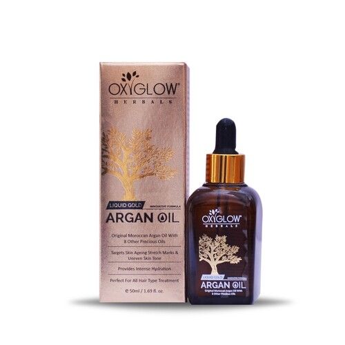 Oxyglow Liquid Gold Moroccan Argan Oil For Skin And Hair Care, 50g