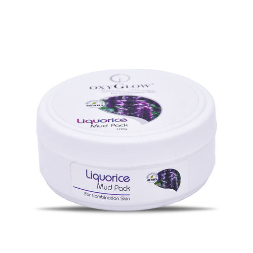 Oxyglow Liquorice Mud Face Pack For Combination Skin Type, 100G Ingredients: Herbal