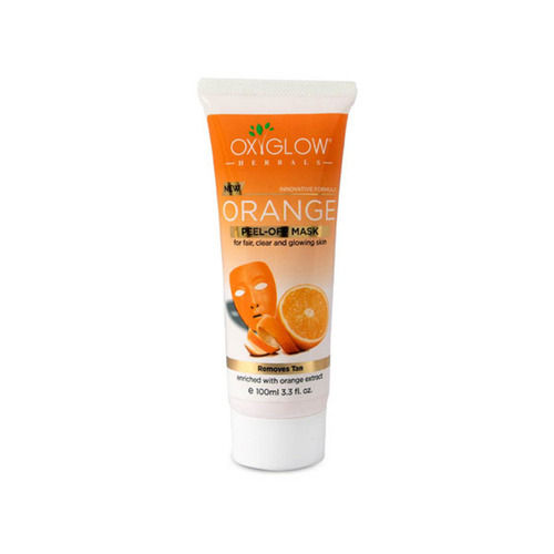 Oxyglow Soap Free Herbal Tan Removal Orange Peel-Off Mask