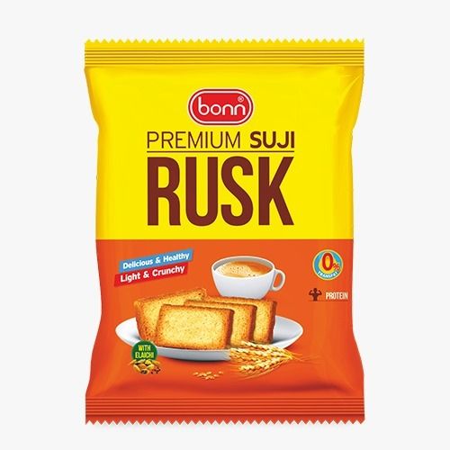 Bonn Crunchy Texture, Light And Crispy Delicious Suji Rusk, Packaging Size 100 Gram, Fat 7 Gram Additional Ingredient: Rusk