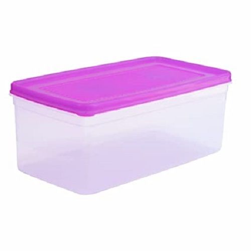 Premium Quality, Plain Rectangle Pink Plastic Container For Storage