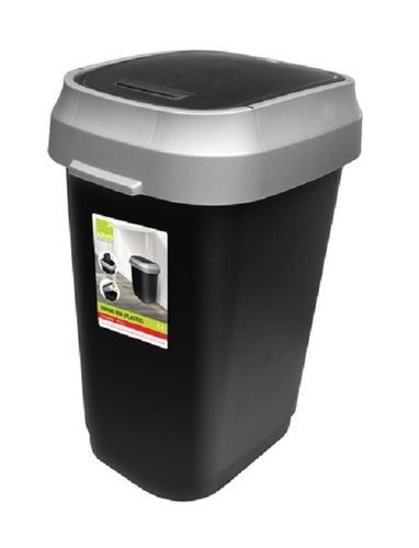 Black Color Recyclable Solid Pvc Plastic Sustainable Dustbin For Home Use Cavity Quantity: Single Pieces