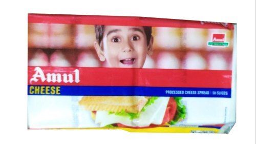 Calcium Enriched Hygienically Packed Tasty Off White Milk Slice Amul Cheese 