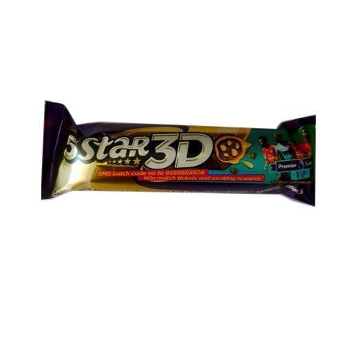 Brown Micro Biologically Safe To Consume New Crunchy Chocolaty 5 Star 3D Chocolate 