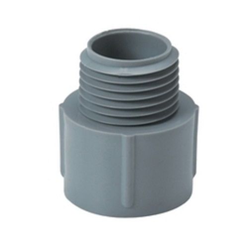 Black Gray Color Highly Compact Pvc Male Adapter For Pipes Fitting In Round Shape