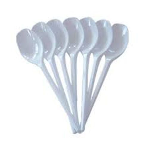 Lightwight Cleaned Disposable Plastic Spoon, 100 Pieces Pack