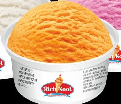 Mango Flavor Rich Cool Pure Ice Cream, Pack Size 35 Ml