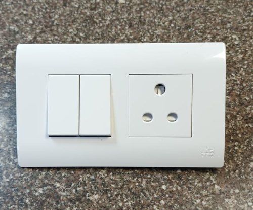 White Safe And Fire Proof 1M 1Way Adiya 10A Abb Modular Switches 