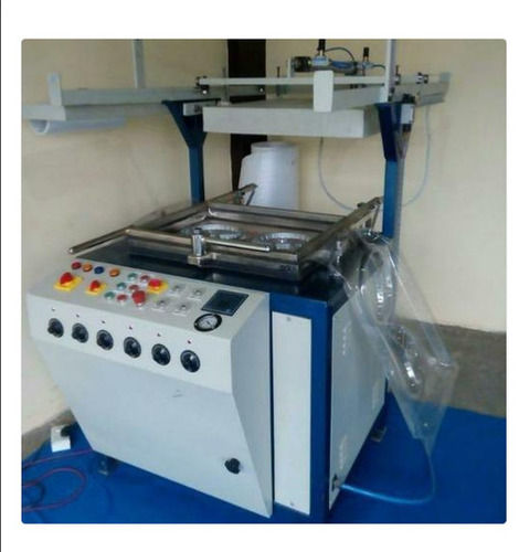 White And Blue Single Phase, Voltage 220 Volt,Thermocoal Plate Making Machine 