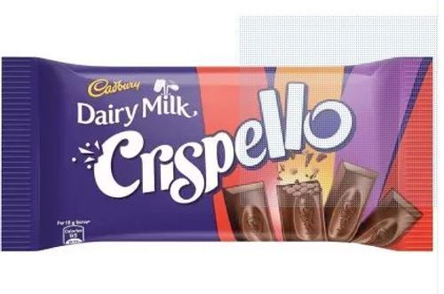 Brown Smooth Creamy Finger Format Chocolate Cadbury Crispello Chocolate Bar 35 G 