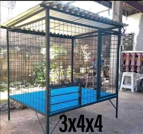 Strong Durable Long Lasting Solid Stainless Steel Blue And Grey Cage, Size 3 X 4 Feet 