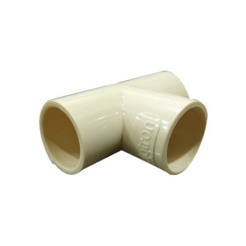 White 2 Inch Pvc Water Tee Pipe Fitting In Round Shape For Commercial Usage