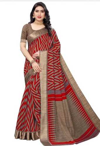 Buy Kalakari India Grey & Red Cotton Woven Saree With Unstitched Blouse for  Women Online @ Tata CLiQ