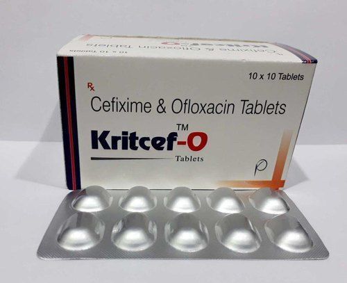 Cefixime And Ofloxacin Tablets Kritcef- O, 10 X 10 Packaging Size