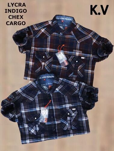 Batik Comfortable And Breathable Mens Stylish Check Shirts For Causal And Office Wear 