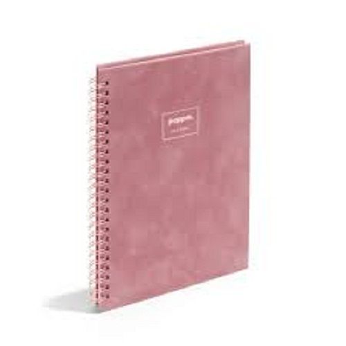 Paper Hard Binding And Hard Light Pink Covered Poppin Velvet Medium Notebook 