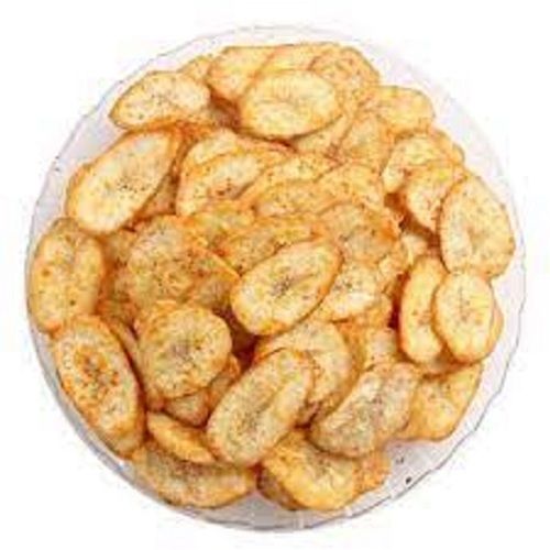 High In Fiber Vitamins Minerals And Antioxidants Sweet And Red Chilli Spicy Yellow Round Shape Banana Chips