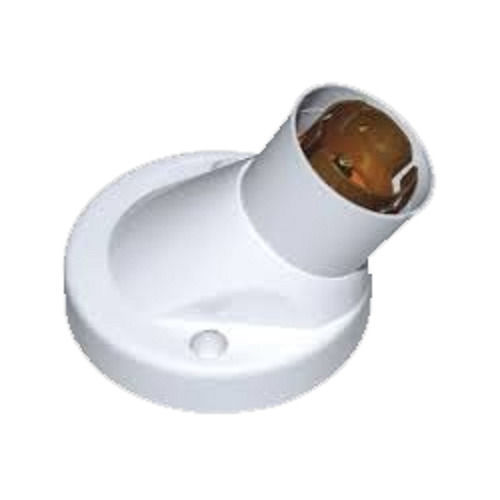 Light Weight And Energy Efficient White Color Angle Bulb Holder Grade: A