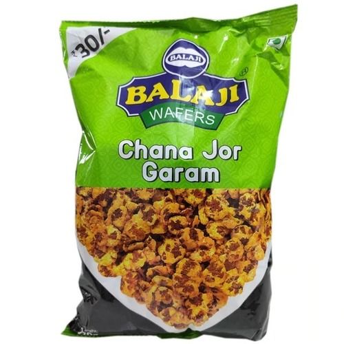Pack Of 25 Gram Balaji Wafers Crispy And Spicy Brown Chana Jor Garam 