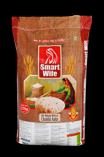 Smart Wife MP Whole Wheat Fresh Chakki Atta (Flour), 25 Kg Pack