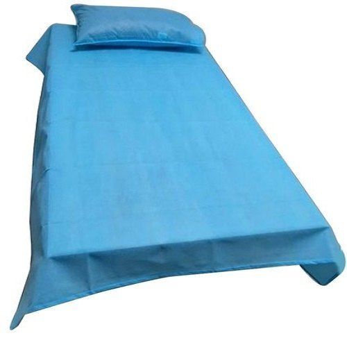 Super Soft And Comfortable Blue Non Woven Disposable Surgical Bed Sheet  Size: Queen