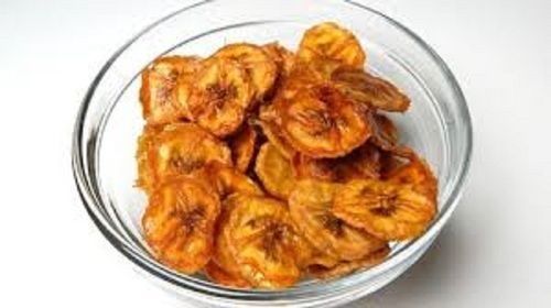 Yummy And Tasty Spicy Round Shape Brown Banana Chips
