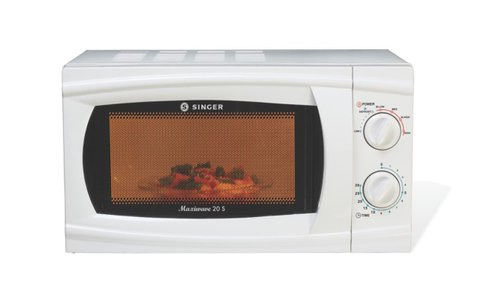 White Stainless Steel Singer Maxi Wave Portable Microwave Oven, Capacity 20 Liter Input Voltage: 240 Volt (V)