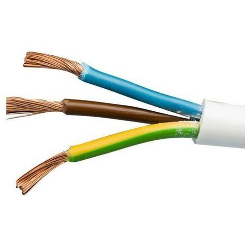 Multi Colour 3 Core Copper Fire Proof Safe And Secure Light Weight Flexible Cable For Electric Fittings