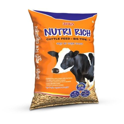 Amul Nutri Rich Bis Type I Brown Colour Cattle Feed With 6 Months Shelf Life Efficacy: Promote Growth