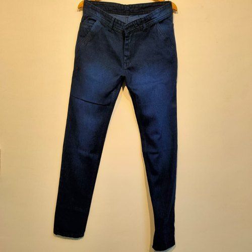 Slim Fit Party Wear Skin Friendly Easy To Wash Dark Blue Colour Denim Jeans For Men Age Group: 13-15 Years