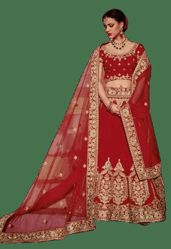 Hand Embroidery Zari Work Full Sleeve Silk Embroidered Lehenga Choli, Size  : XL, Feature : Elegant Design, Breathable at Rs 29,800 / 1 set in  Farrukhabad