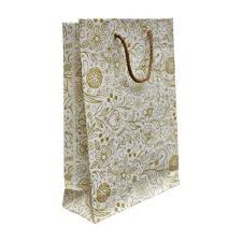 Lightweight Recyclable And Easy To Carry Brown Printed Handmade Paper Bag