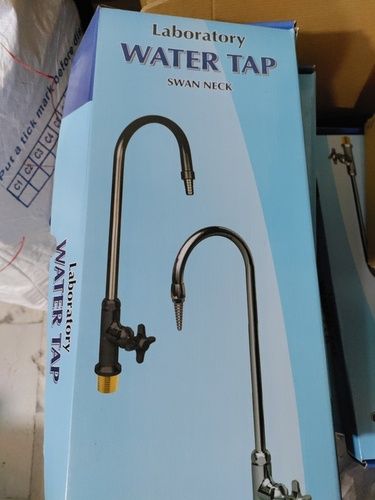 Powder Coated Non Rusted Brass Swan Neck Laboratory Water Tap For Laboratory Fitting