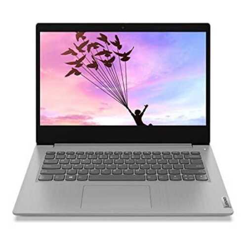 Silver And Black Scratch-Resistant Lightweighted Portable Laptop With Long-Lasting Battery Backup