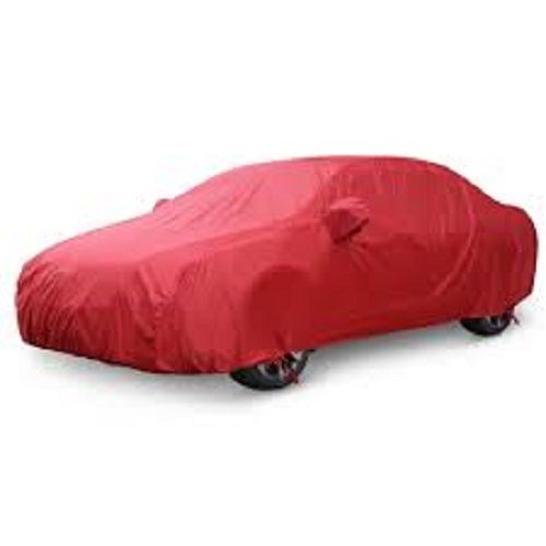 Washable Polyester Material Red Water Resistant Dust Proof Car Body Cover  Vehicle Type: Four Wheeler