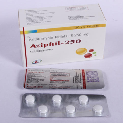 Aziphil 250Mg Tablet, 10X6 Tablets Grade: Medicinal