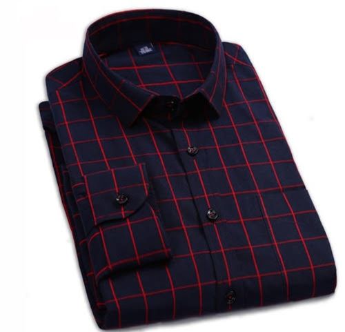 Multicolor Elegant Look Breathable Comfartable Checked Mens Fashion Shirt For Casual Wear