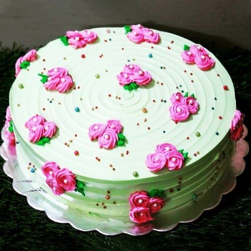 Green Pink Colour Tasty And Cake Is A Healthy All Natural Organic