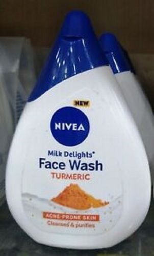 Skin Friendly Smooth Creamy Nivea Milk Delights Turmeric Face Wash, Acne Prone Skin