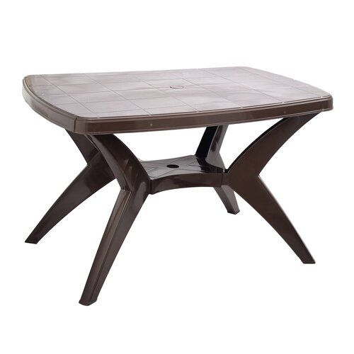 Machine Made Termite Resistance Stylish Beautiful Design Rectangle Plastic Dining Table